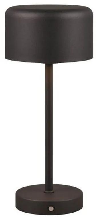 Επιτραπέζιο Φωτιστικό Επαναφορτιζόμενο Jeff R59151132 SMD 120lm 3000K 30x12cm Black RL Lighting