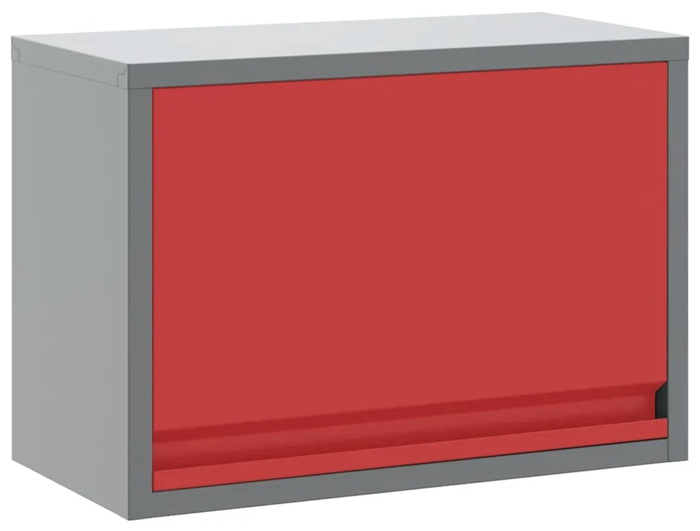 vidaXL Ντουλάπα Εργαλείων Κόκκινο και γκρι 50 x 25 x 35 εκ.