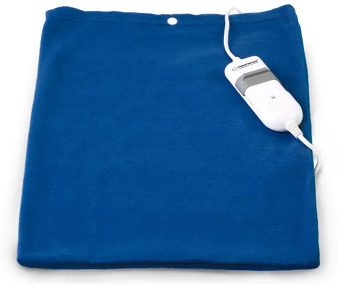 Ηλεκτρική θερμοφόρα μαξιλάρι Esperanza Cashmere EHB004, 60W, 3 ρυθμίσεις θερμοκρασίας, Μπλε