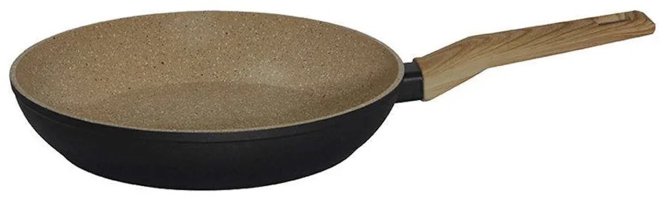 Τηγάνι Αντικολλητικό Earth 01-10140 28cm Beige-Grey Estia 28cm Aluminium