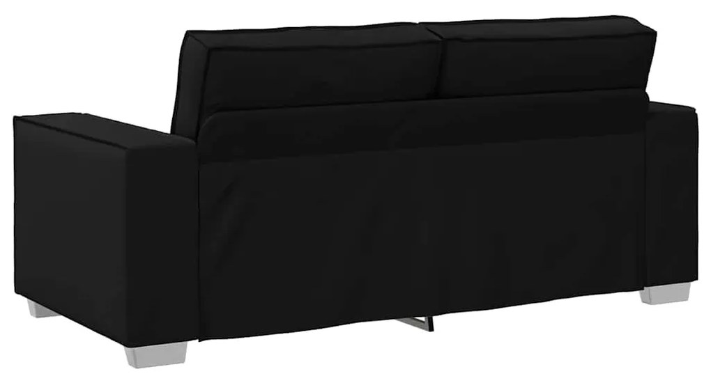 vidaXL Πολυθρόνα-καναπές με μαξιλάρι Μαύρο 180 x 78 x 84 εκ. Δερματίνη