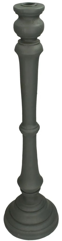 Κηροπήγιο ArteLibre Γκρι Polyresin 15x15x55cm-05153345