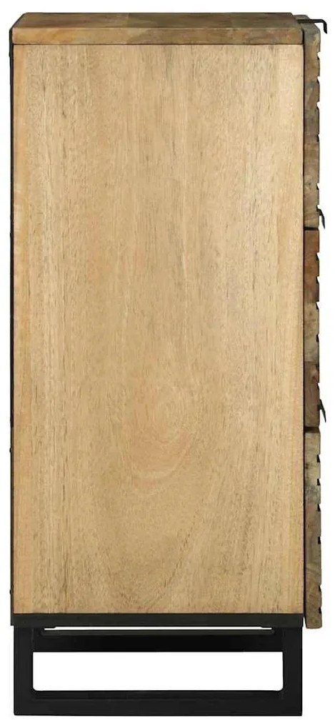 vidaXL Συρτάρι με συρτάρι Καφέ 40 x 33 x 75 εκ. Μασίφ ξύλο μάνγκο