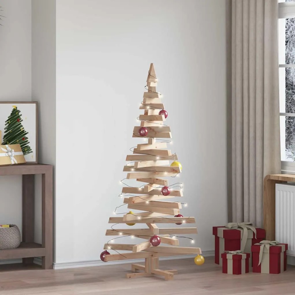 vidaXL Χριστουγεννιάτικα Δέντρα Φυσικό 150 cm Μασίφ ξύλο πεύκου