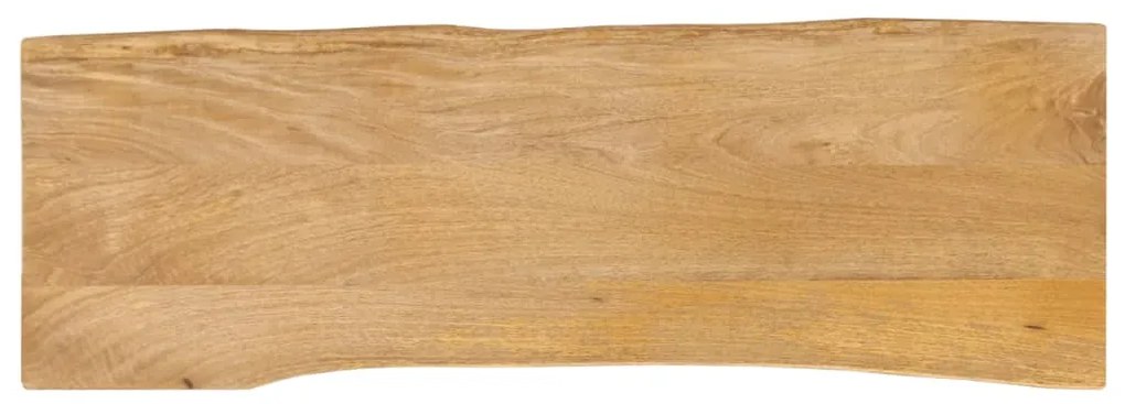 Επιφάνεια Τραπεζιού 140x40x2,5 εκ. Live Edge Μασίφ Ξύλο Μάνγκο