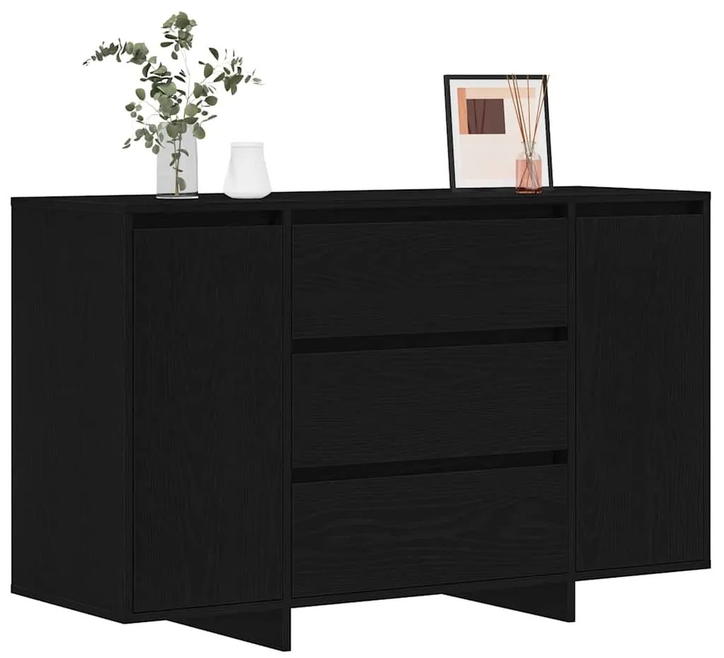 vidaXL Πλαϊνό γραφείο Μαύρη δρυς 120 x 41 x 75 εκ. Επεξεργασμένο ξύλο