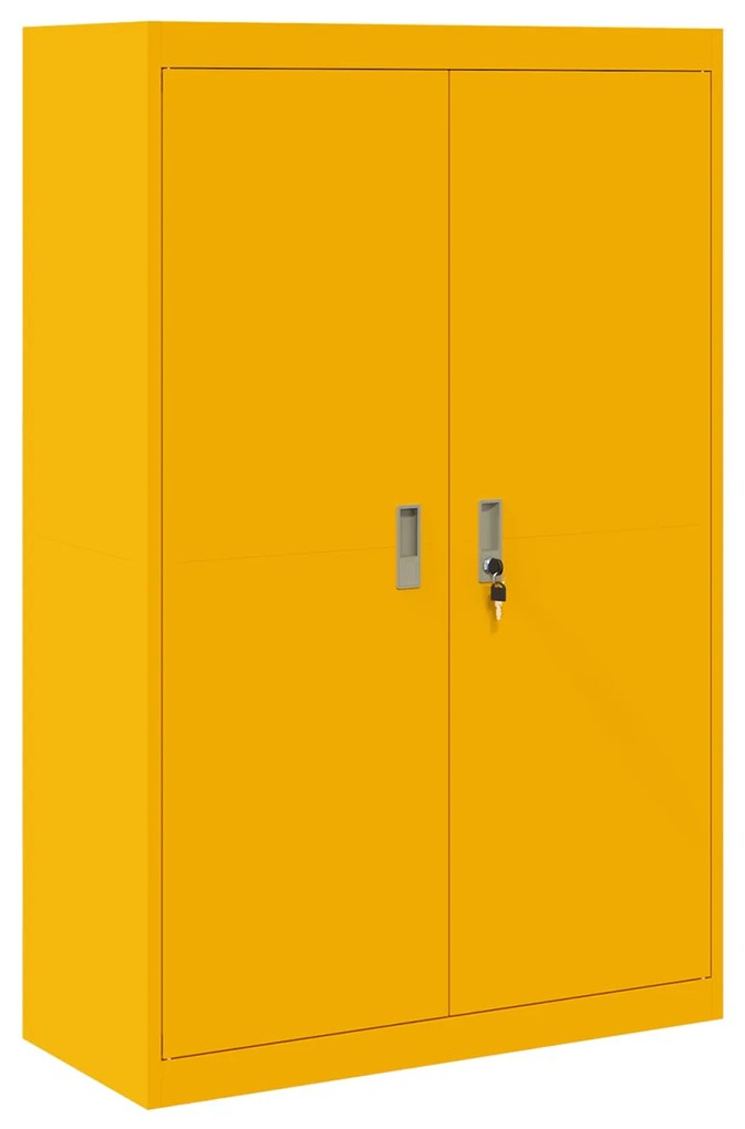 vidaXL Ντουλάπι αποθήκευσης 2 pcs Χαμομηλί κίτρινο 90 x 40 x 140 cm