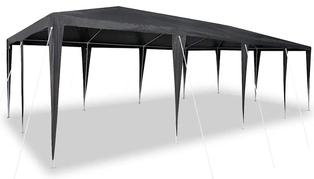 vidaXL Σκηνή Πάρτυ Γκρι και Λευκό 800 x 400 x 266 εκ