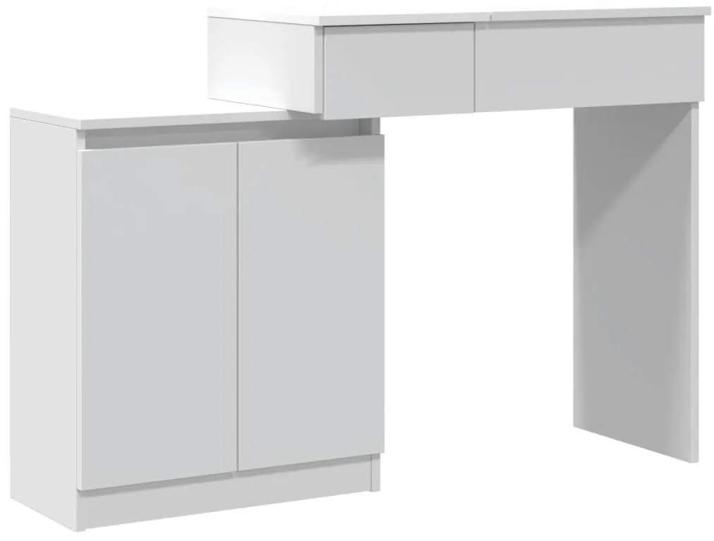 Μπουντουάρ με LED Λευκό 115x37x110,5 εκ. - Λευκό