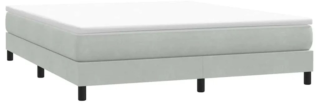 vidaXL Box Spring κρεβάτι χωρίς στρώμα 180x220 cm Βελούδινο