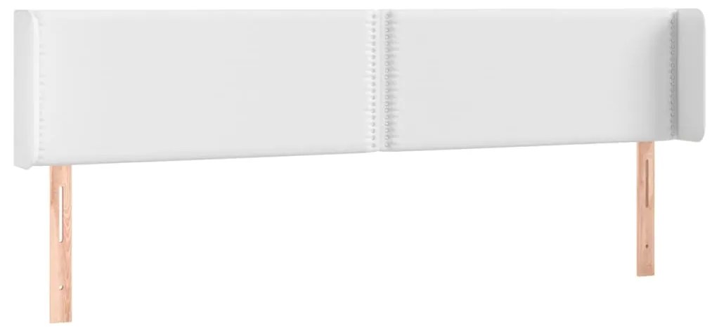 Κεφαλάρι Κρεβατιού LED Λευκό 183x16x78/88 εκ. Συνθετ. Δέρμα 3123199