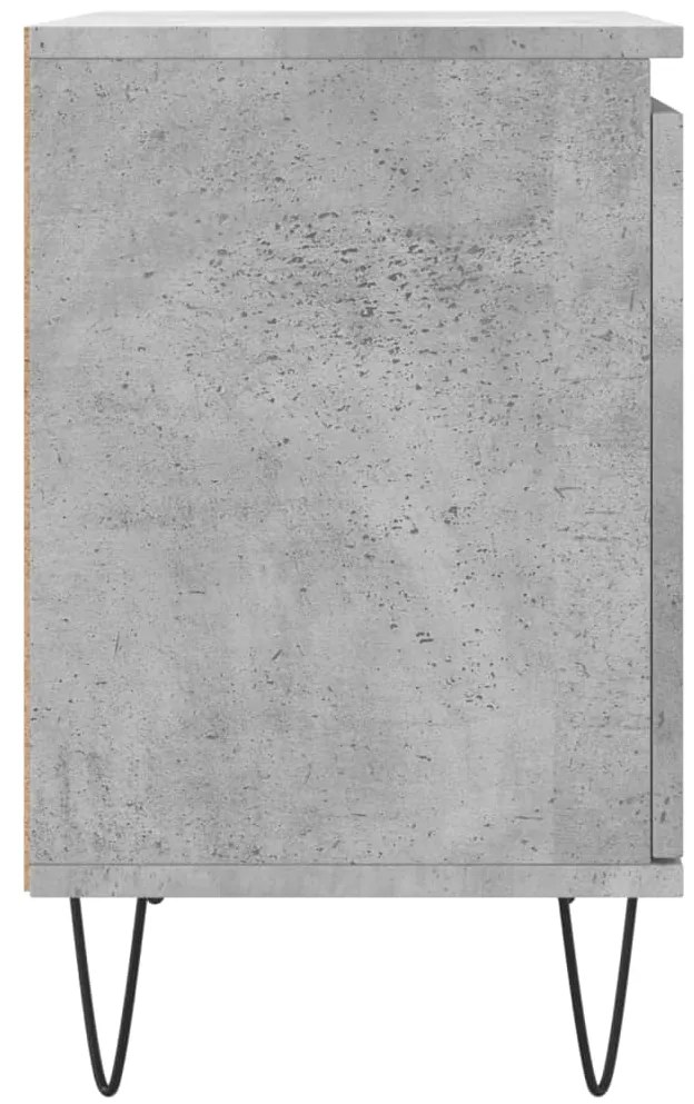 vidaXL Κομοδίνα 2 τεμ. Γκρι Σκυρ. 40x30x50 εκ. από Επεξεργασμένο Ξύλο