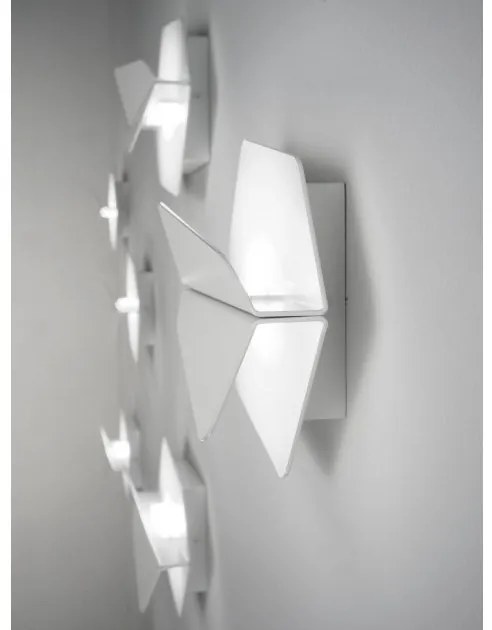Απλίκα Φωτιστικό Τοίχου LED 8W 2700K Μέταλλο Dolomite W1 Prandina -1D03000113001-Λευκό 1D03000113001