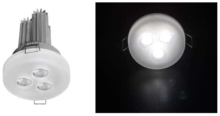 Χωνευτό Σποτ Φωτιστικό Οροφής 3x3W LED 90° Lumen 21-71339000 Ασημί