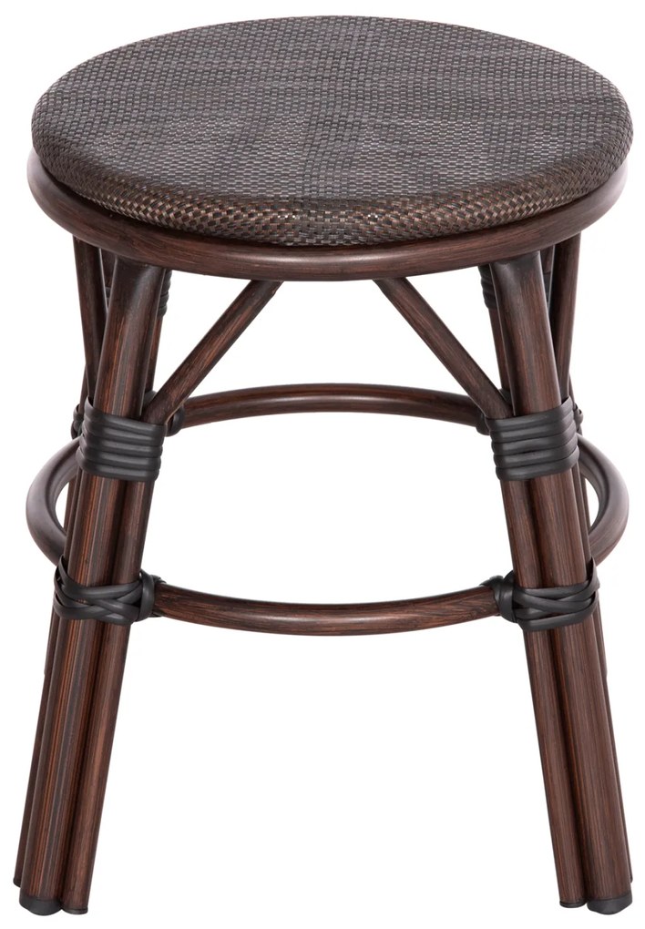 ΣΚΑΜΠΟ ΑΛΟΥΜΙΝΙΟΥ CHINO HM6285.01 BAMBOO LOOK ΚΑΦΕ-TEXTILENE ΚΑΦΕ Φ36x46Υεκ. (1 Τεμμάχια)