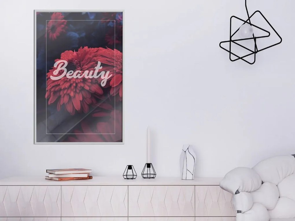 Αφίσα - Beauty of the Flowers - 40x60 - Χρυσό - Με πασπαρτού