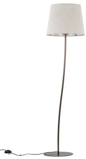 Επιδαπέδιο Φωτιστικό 1xE27 Ύφασμα Nicola TK Lighting-16028-Καφέ 16028