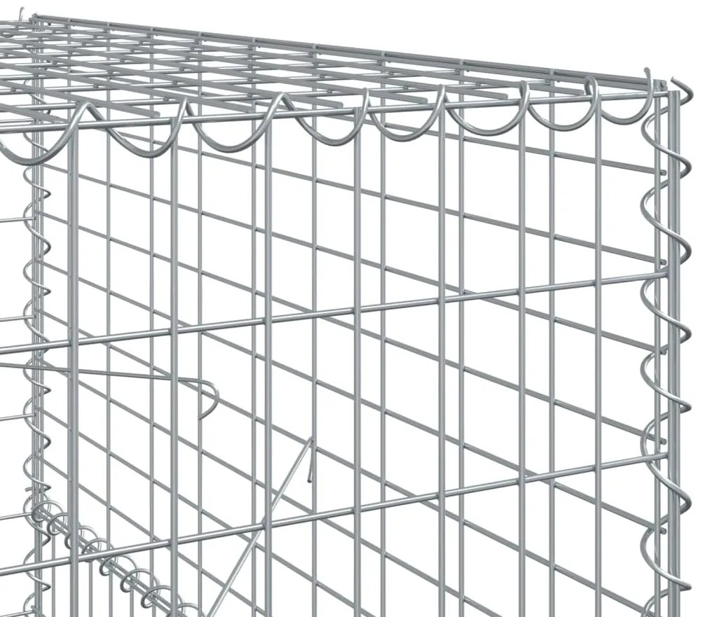 vidaXL Συρματοκιβώτιο με Κάλυμμα 500x100x150εκ από Γαλβανισμένο Χάλυβα