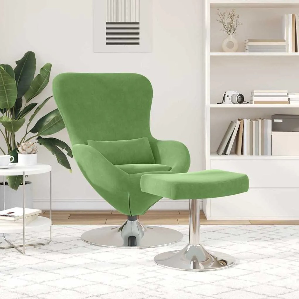 vidaXL Πολυθρόνες, Ρεκλάινες & Καρέκλες Ύπνου 2 pcs Ανοιχτό πράσινο