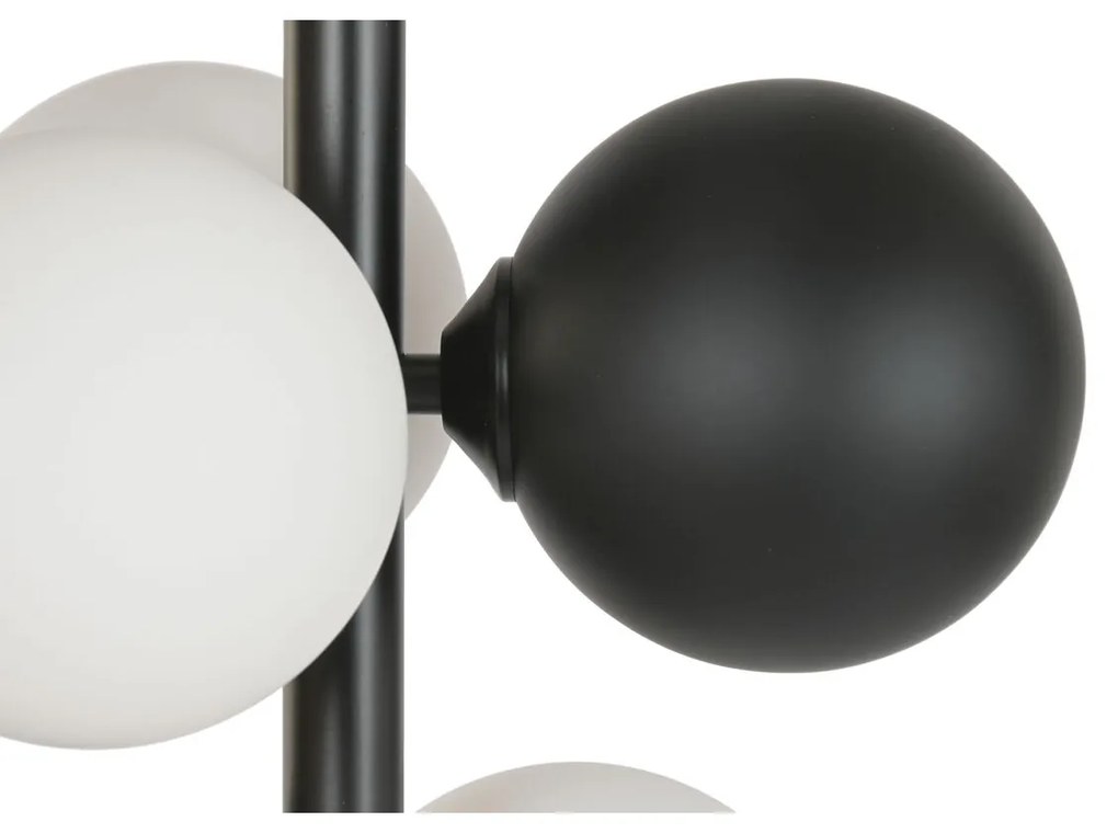 Φωτιστικό Δαπέδου Home ESPRIT Λευκό Μαύρο 28 X 28 X 155 CM