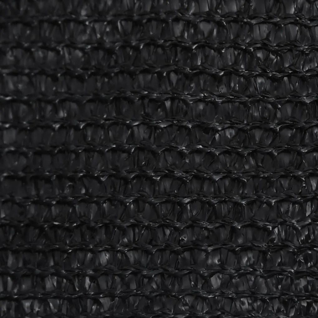 vidaXL Πανί Σκίασης Μαύρο 4,5 x 4,5 x 4,5 μ. από HDPE 160 γρ./μ²