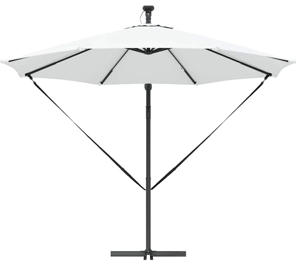 vidaXL Ομπρέλα Cantilever Banana Άμμος 294 x 294 x 248 cm