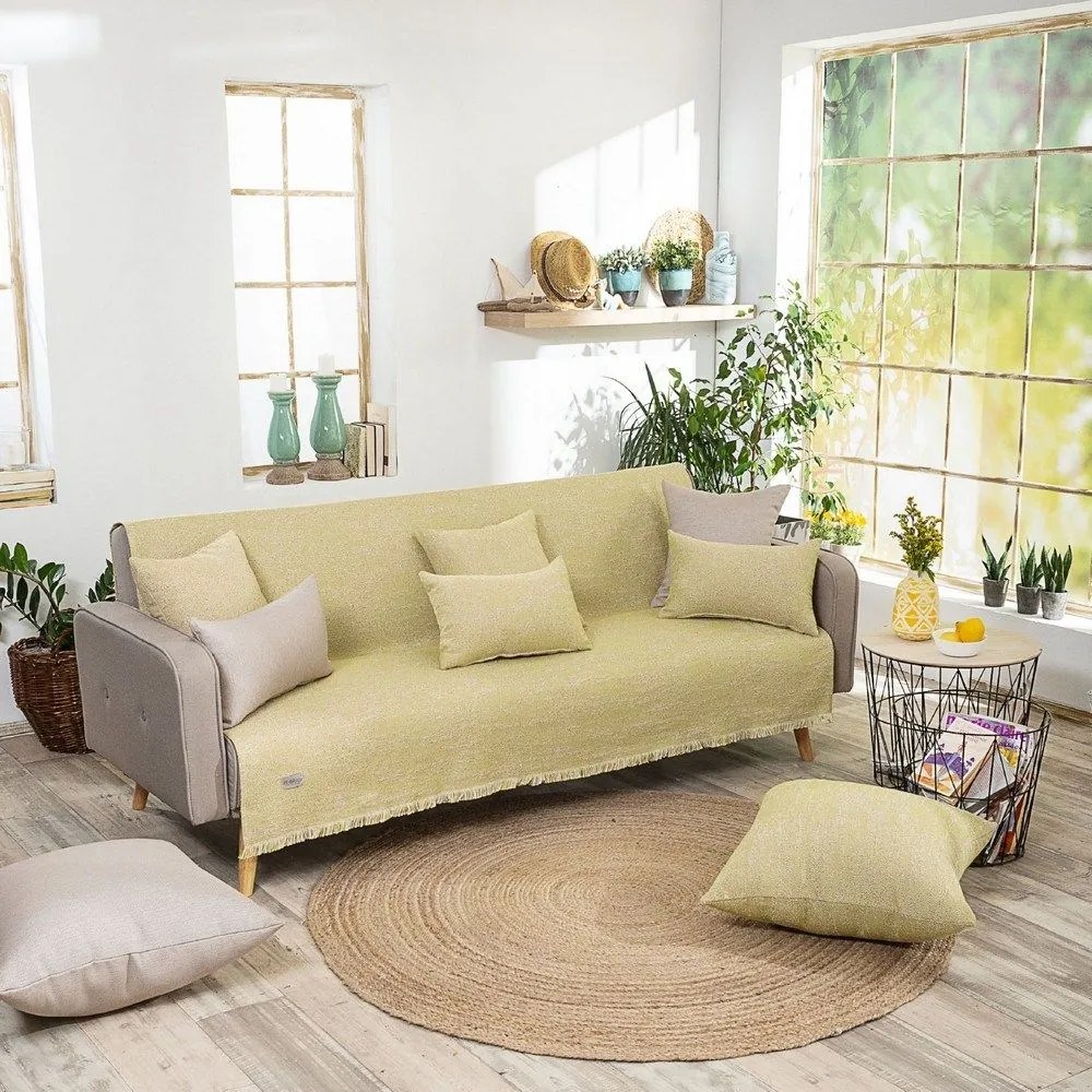 Ριχτάρι Avellino 08 Lime Teoran Πολυθρόνα 180x150cm Cotton-Polyester