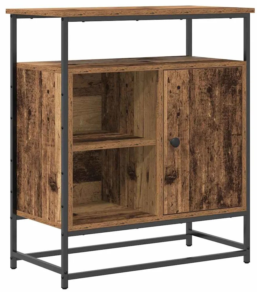 vidaXL Πλαϊνό γραφείο Παλιό ξύλο 69 x 35 x 80 εκ Επεξεργασμένο ξύλο