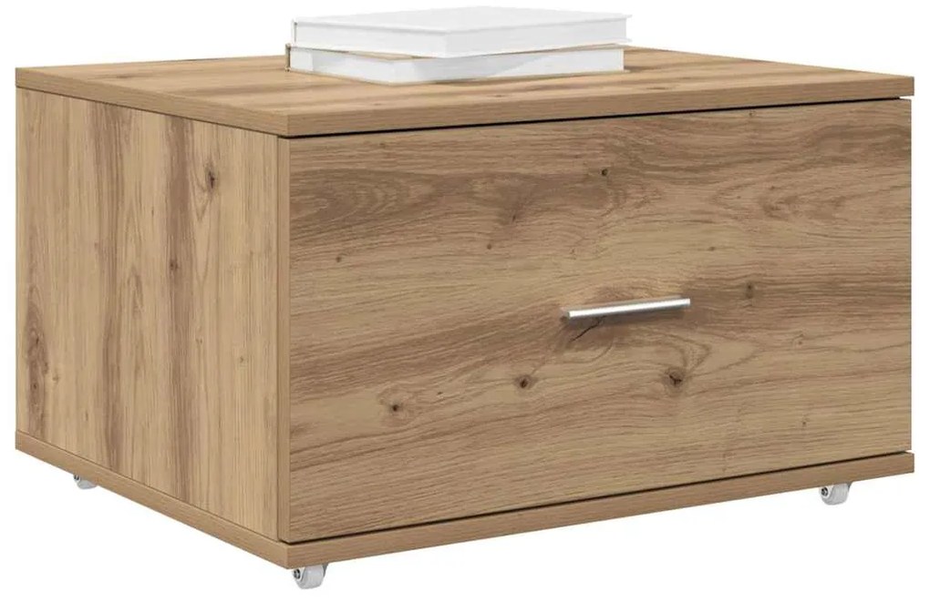 vidaXL Ντουλάπι με Συρτάρια με τροχούς Artisan Oak 55 x 45 x 31 εκ