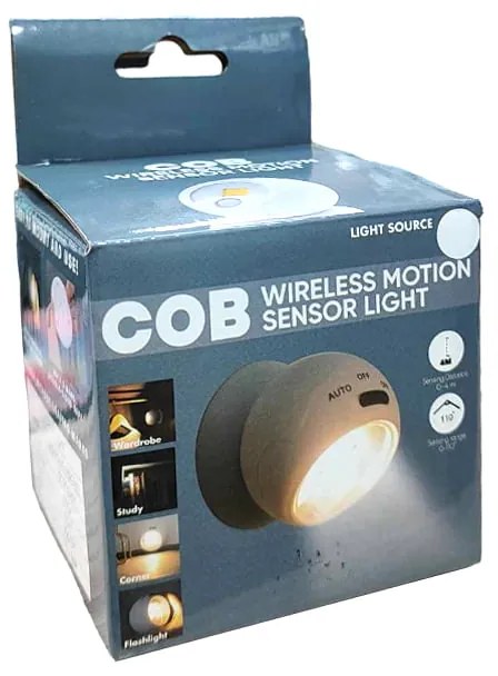 Φωτιστικό Νυκτός με Αισθητήρα Κίνησης - COB Wireless Motion Sensor Light