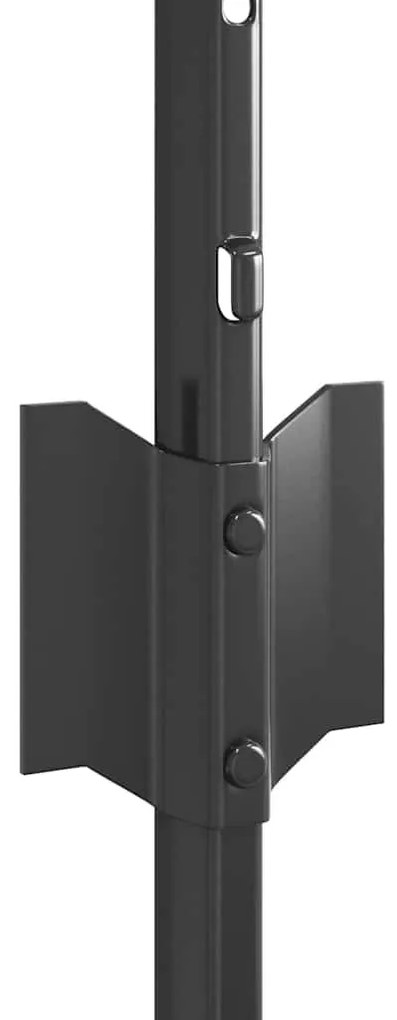 vidaXL Πόλοι Περίφραξης 5 pcs Γκρι 80 cm Ατσάλι
