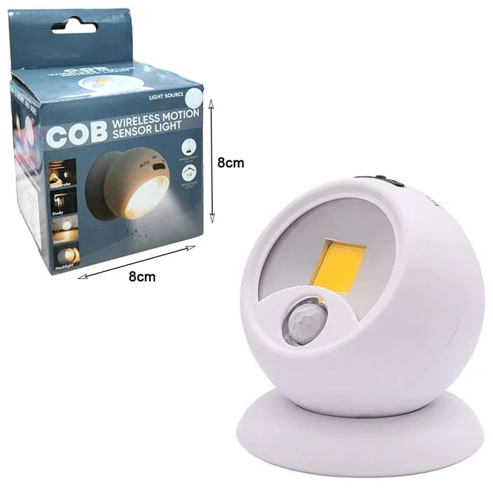 Φωτιστικό Νυκτός με Αισθητήρα Κίνησης - COB Wireless Motion Sensor Light
