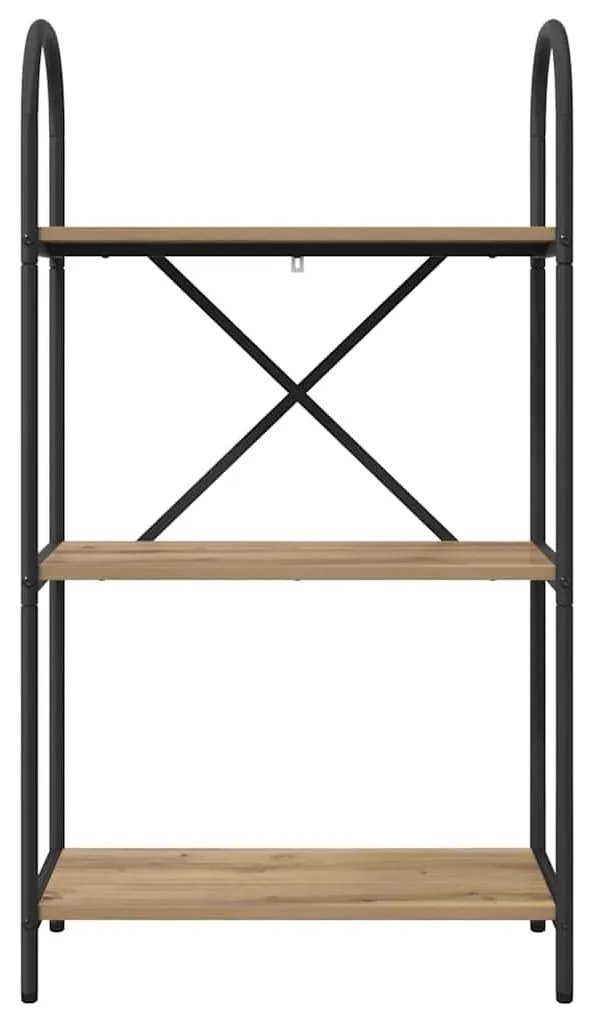 vidaXL Ράφι Βιβλίων artisan δρυς 60 x 30 x 109 εκ Επεξεργασμένο ξύλο