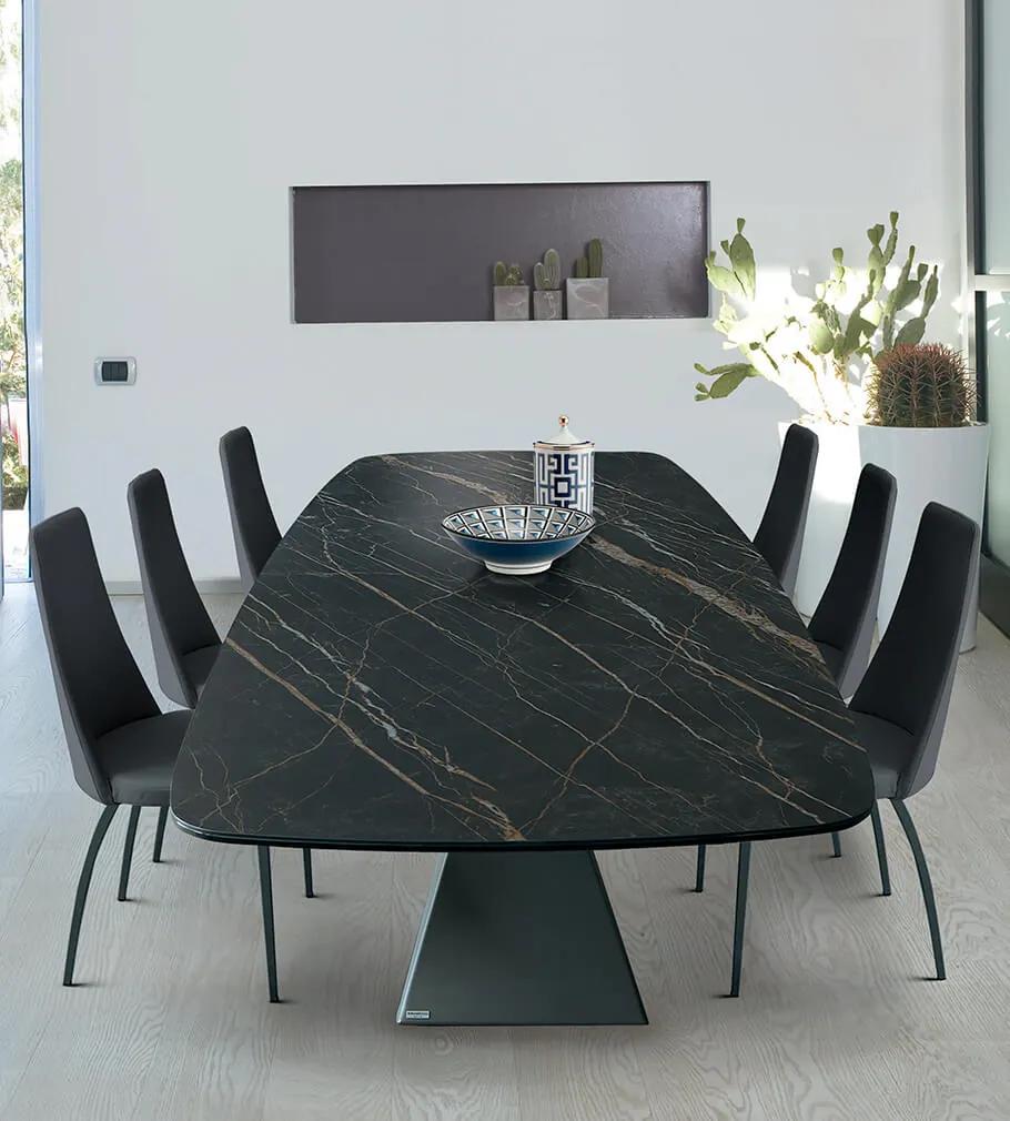 Τραπέζι Rialto Wooden Top 220x120 - Painted Metal 1 Clolors