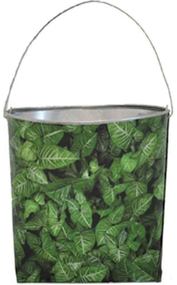 Κασπώ Κρεμαστό Φύλλα 00.03.3840 20x14cm Black-Green Metal
