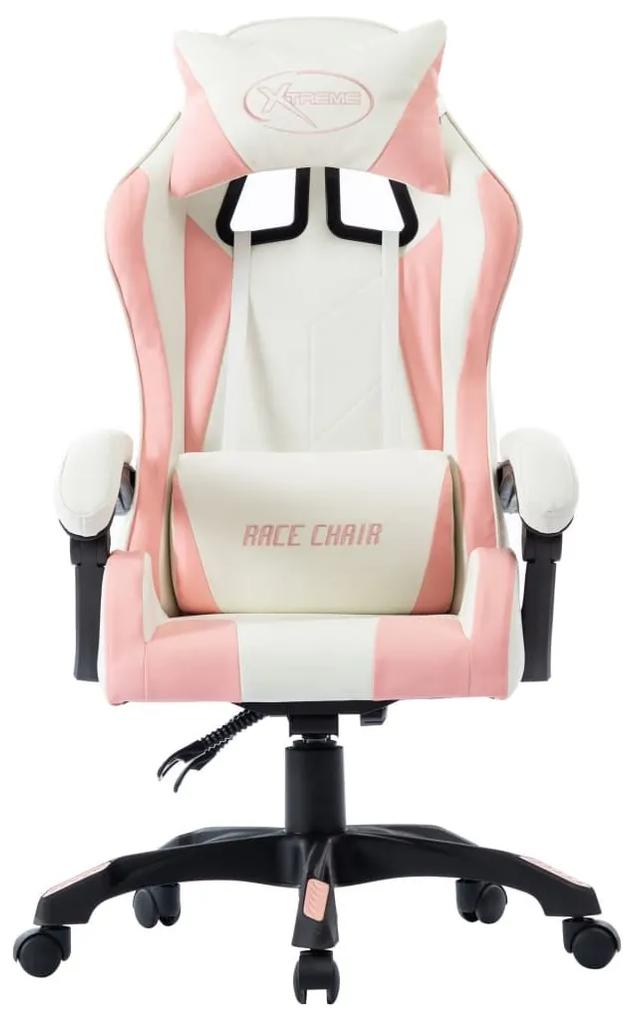 Καρέκλα Racing Ροζ από Συνθετικό Δέρμα - Ροζ