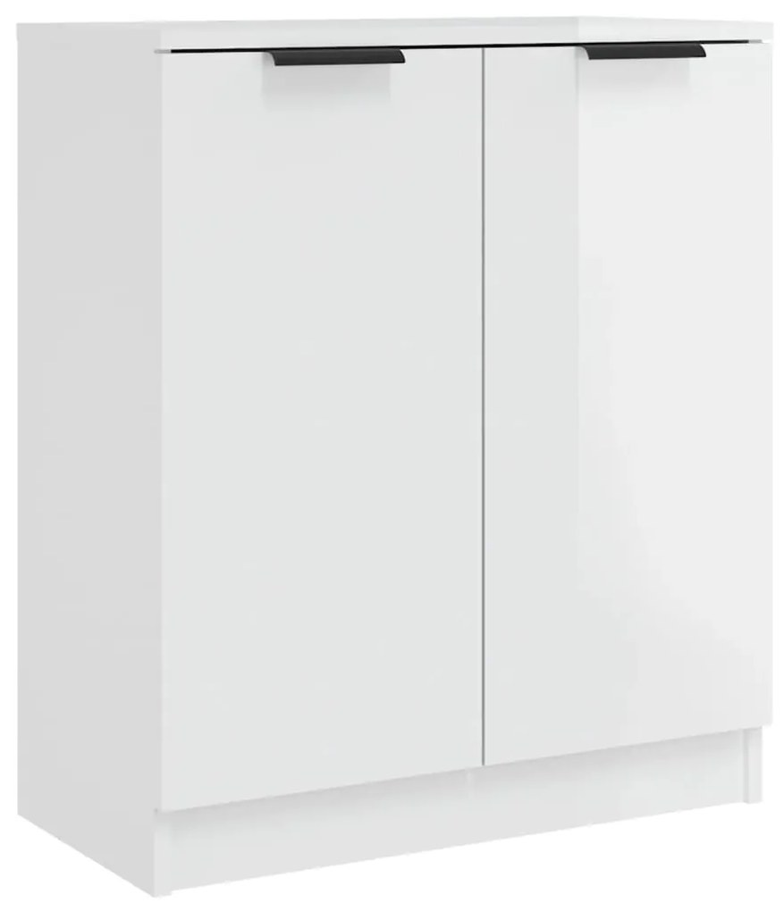 vidaXL Ντουλάπι Γυαλιστερό Λευκό 60 x 30 x70 εκ. Επεξεργασμένο Ξύλο