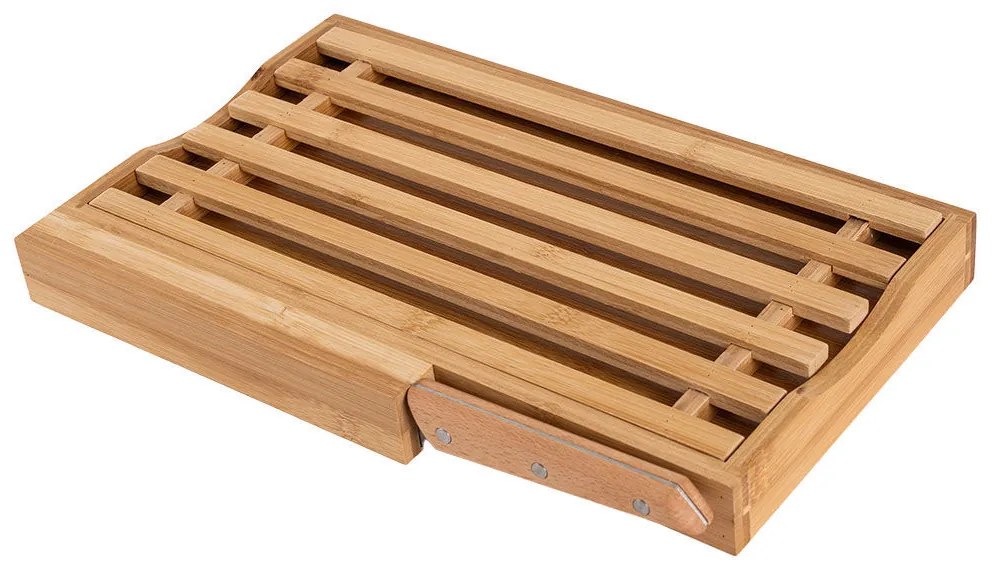 Επιφάνεια Κοπής Με Μαχαίρι Ψωμιού Bamboo Essentials 35.5x22x3.5cm - Estia