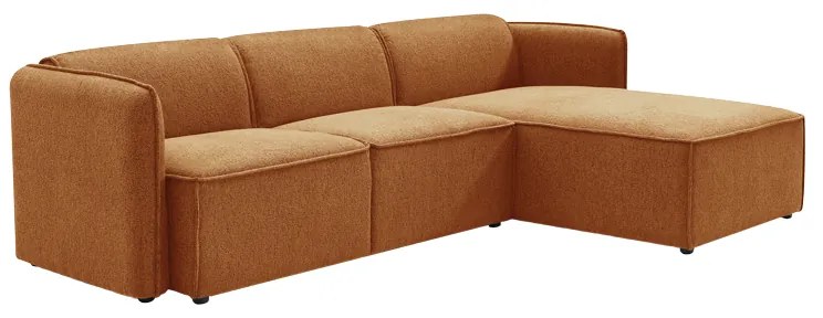 Intrahome Kαναπές αναστρέψιμος γωνιακός Soofa Intrahome ύφασμα σε πορτοκαλί απόχρωση 270x163x74εκ | SKU: INTRAPA-185111163