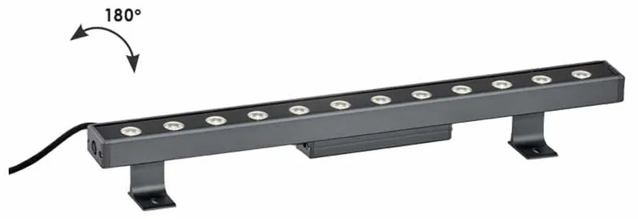 Προβολέας Γραμμικός Wall Washer Marvel 4187400 LED 7W 357Lm 300x6,3cm Dark Grey Viokef