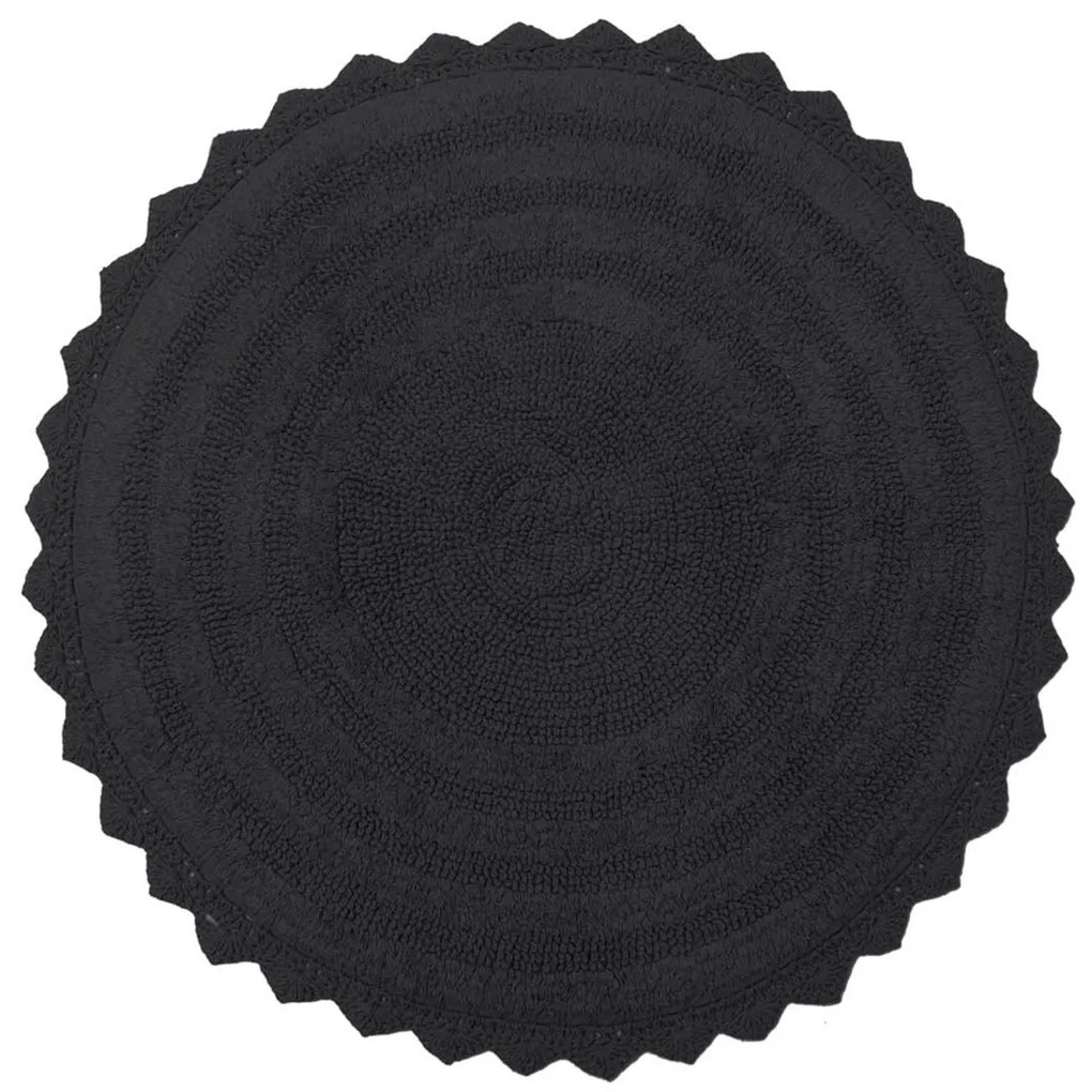 Πατάκι Μπάνιου (Φ70) Viopros Λέσλι Μαύρο