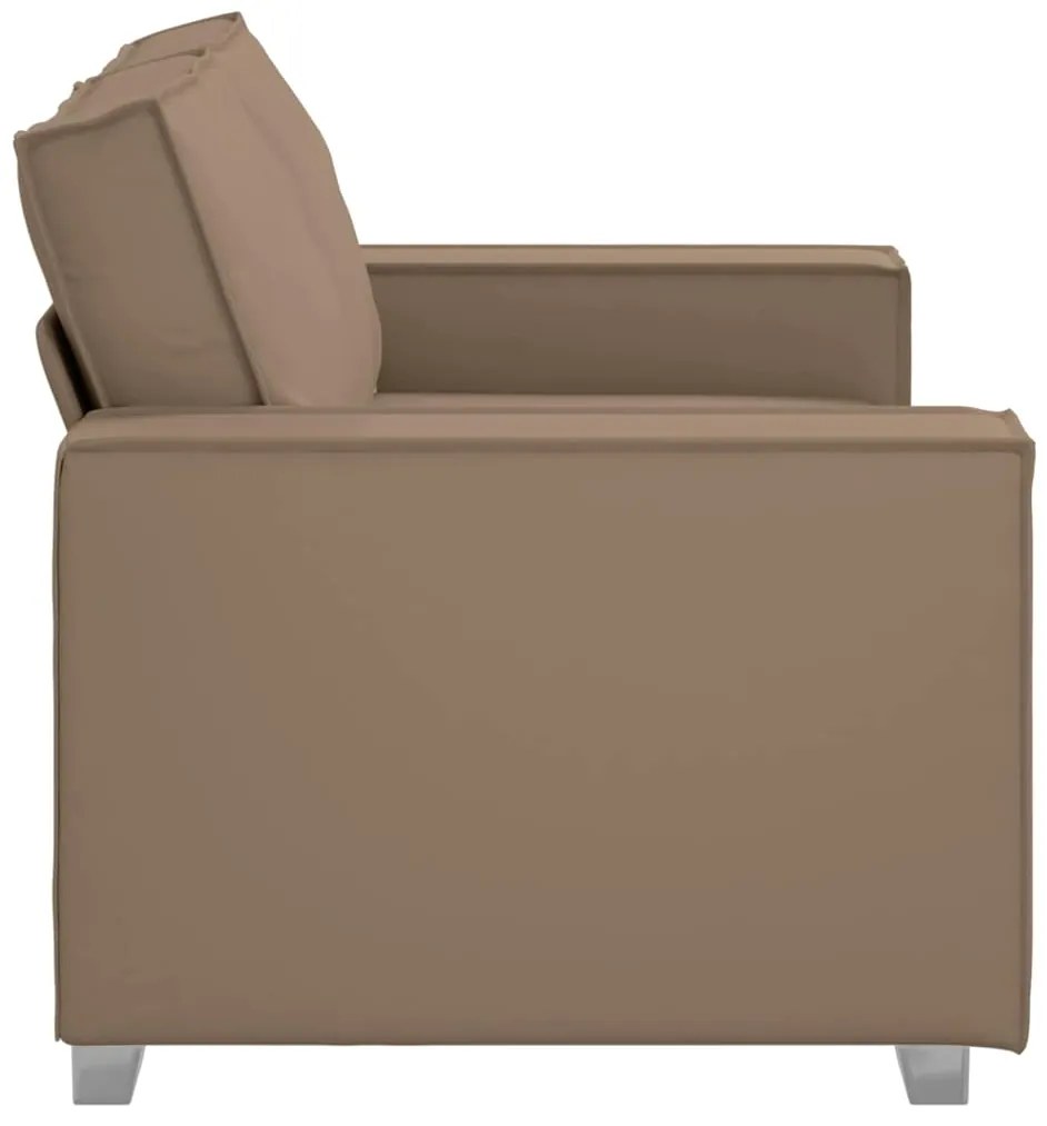 vidaXL Καναπές Loveseat Καφέ 120 εκ από Συνθετικό Δέρμα