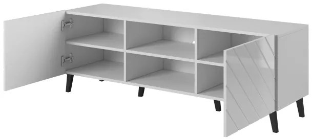 TV stand 150 ABETO mat white/ gloss white DIOMMI CAMA-ABETO-RTV-150-BI/BI