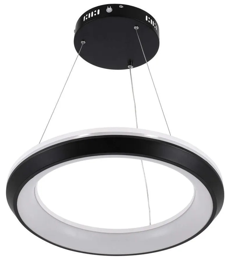 Φωτιστικό Οροφής Melina 61043 Led 55W Φ48cm Black GloboStar Plastic