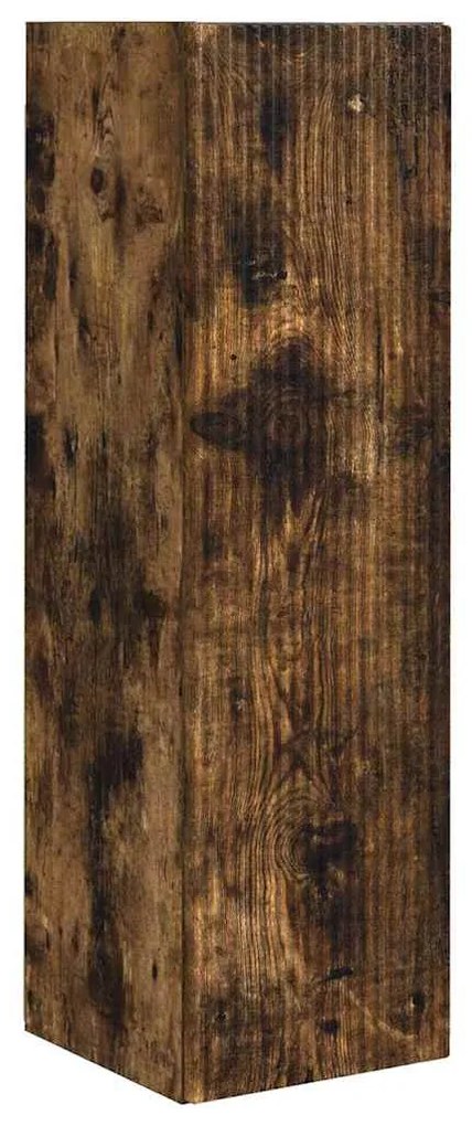 vidaXL Ντουλάπι Τηλεόρασης Τοίχου Καπνιστό Δρύς 30 x 31 x 100 εκ.