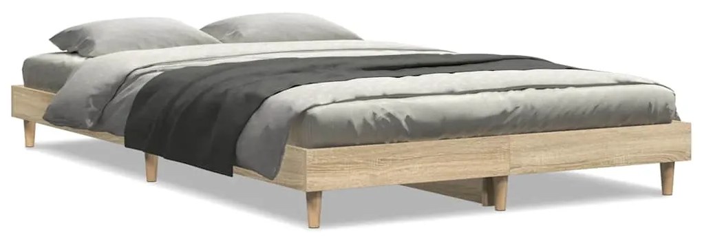 vidaXL Πλαίσιο Κρεβατιού Χωρ. Στρώμα Sonoma Δρυς 120x200εκ. Επ. Ξύλο