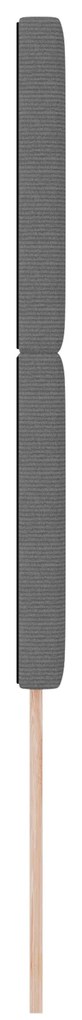 vidaXL LED κεφαλάρι με φώτα λωρίδας LED Ανοιχτό γκρι 100 cm ύφασμα