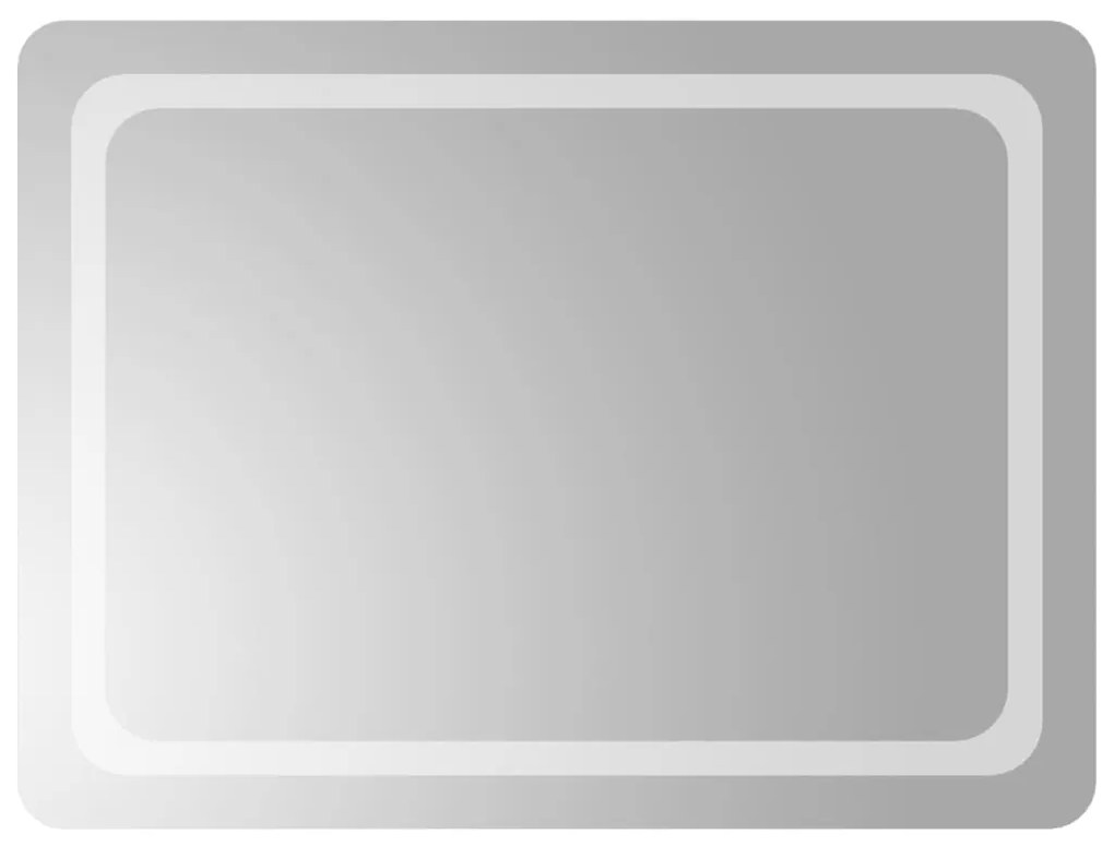 vidaXL Καθρέφτης Μπάνιου με LED 60x80 εκ.