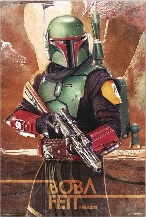 Αφίσα Star Wars: The Mandalorian - Boba Fett, (61 x 91.5 cm)