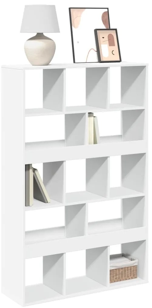 vidaXL Βιβλιοθήκη Λευκή 100x33x156,5 εκ. από Επεξεργασμένο Ξύλο